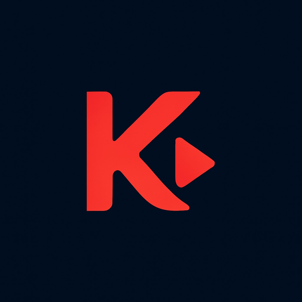 kanankara media turuncu renkli k harf logosu